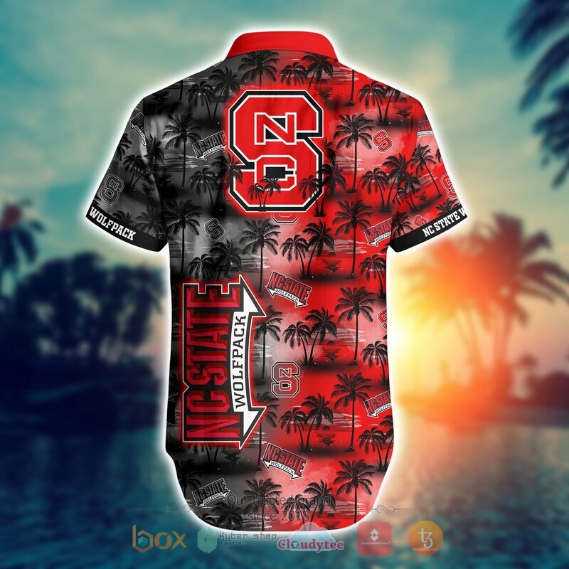 NCAA Nc State Wolfpack Coconut Hawaiian shirt, Short 3 NCAA Nc State Wolfpack Coconut Hawaiian shirt Short 1 2