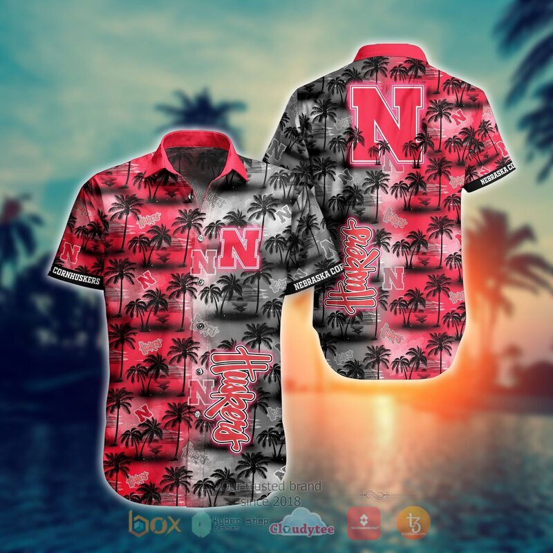 NCAA Nebraska Cornhuskers Coconut Hawaiian shirt, Short 8 NCAA Nebraska Cornhuskers Coconut Hawaiian shirt Short