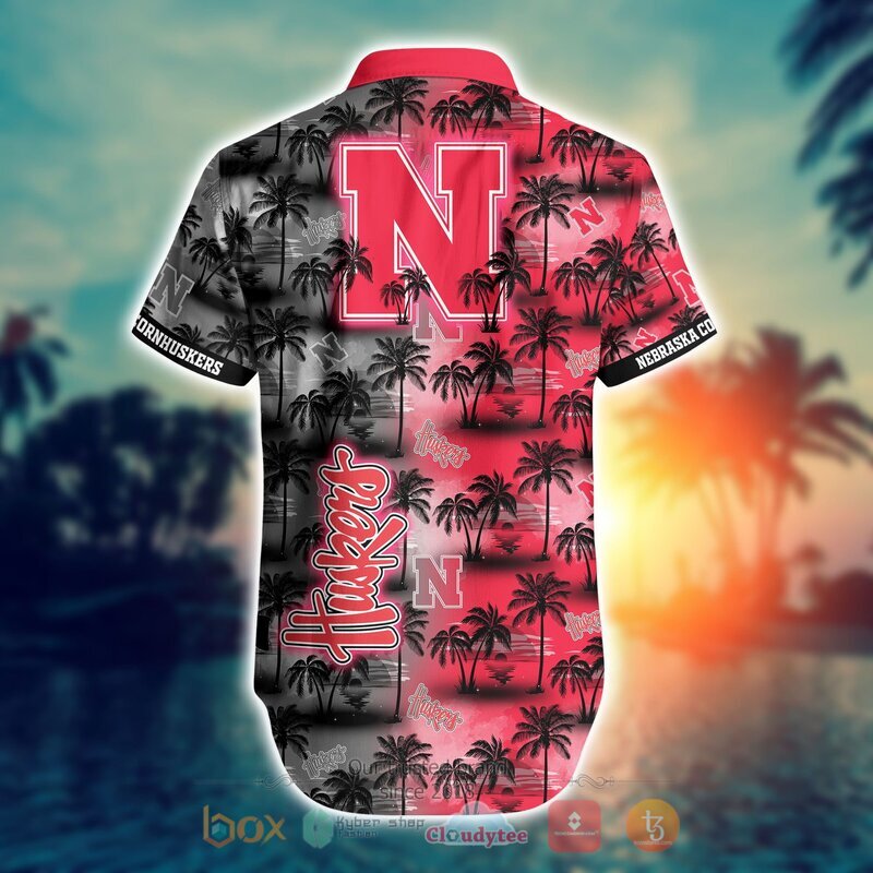 NCAA Nebraska Cornhuskers Coconut Hawaiian shirt, Short 3 NCAA Nebraska Cornhuskers Coconut Hawaiian shirt Short 1 2