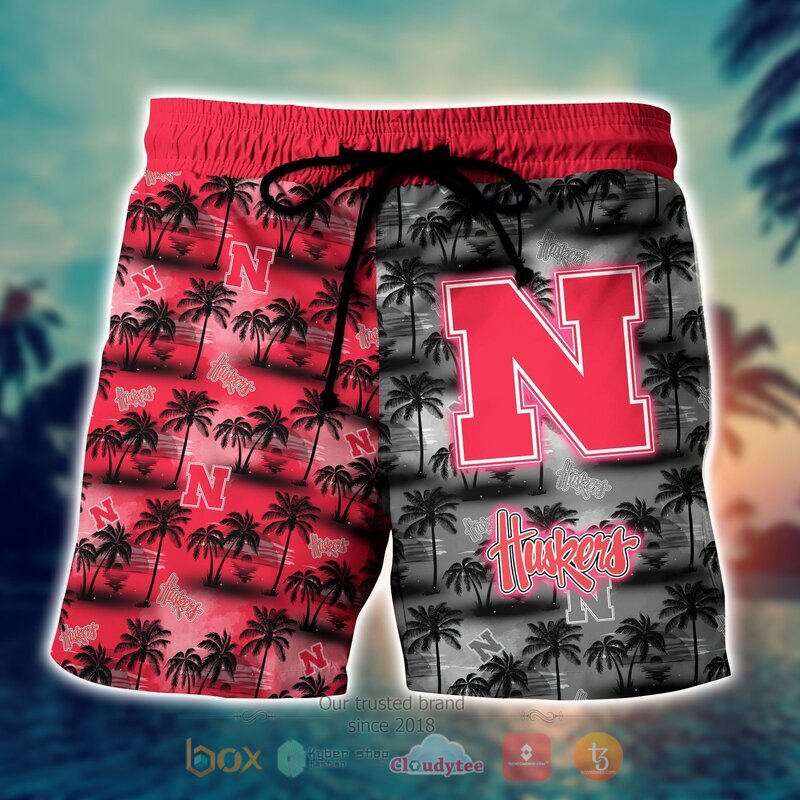 NCAA Nebraska Cornhuskers Coconut Hawaiian shirt, Short 4 NCAA Nebraska Cornhuskers Coconut Hawaiian shirt Short 1 2 3
