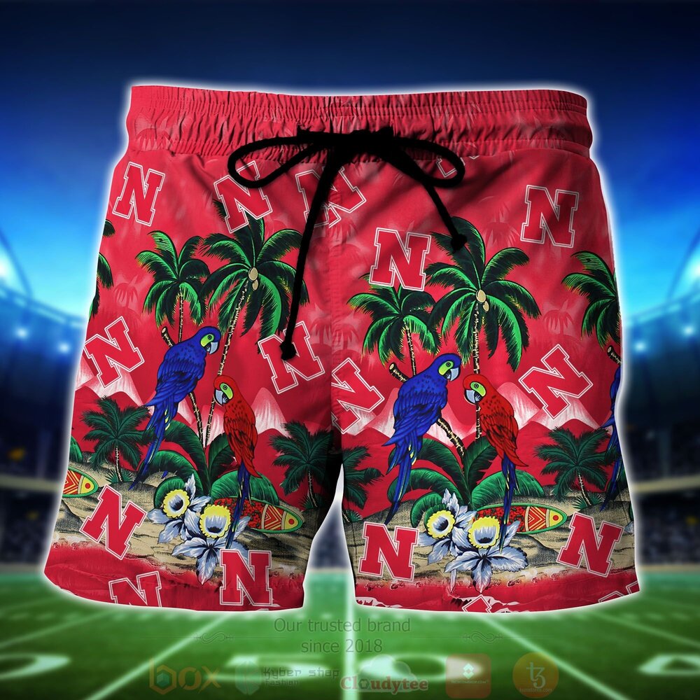 BEST NCAA Nebraska Cornhuskers Tropical Sea And Parrots Aloha Shirt, Short 5 NCAA Nebraska Cornhuskers Tropical Sea And Parrots Hawaiian Shirt Short 1 2 3 4 5
