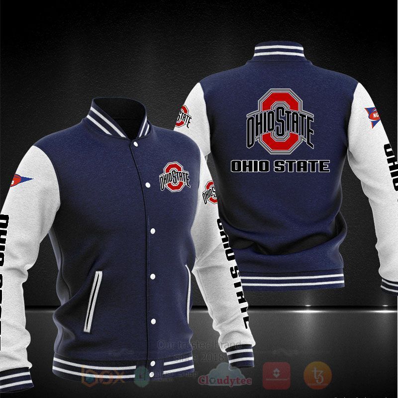 BEST NCAA Ohio State Buckeyes 3D Baseball Jacket 2 NCAA Ohio State Buckeyes Baseball Jacket 1