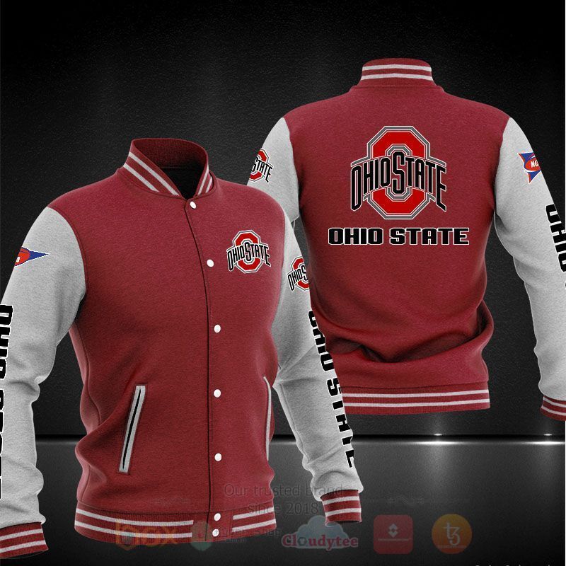 BEST NCAA Ohio State Buckeyes 3D Baseball Jacket 4 NCAA Ohio State Buckeyes Baseball Jacket 1 2 3