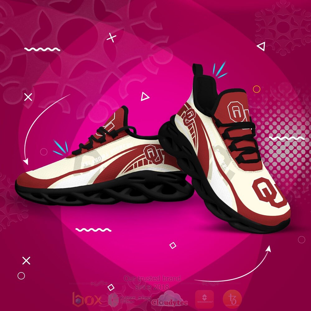 BEST NCAA Oklahoma Sooners football Clunky Sneakers 4 NCAA Oklahoma Sooners football Clunky Max Soul Shoes 1 2 3