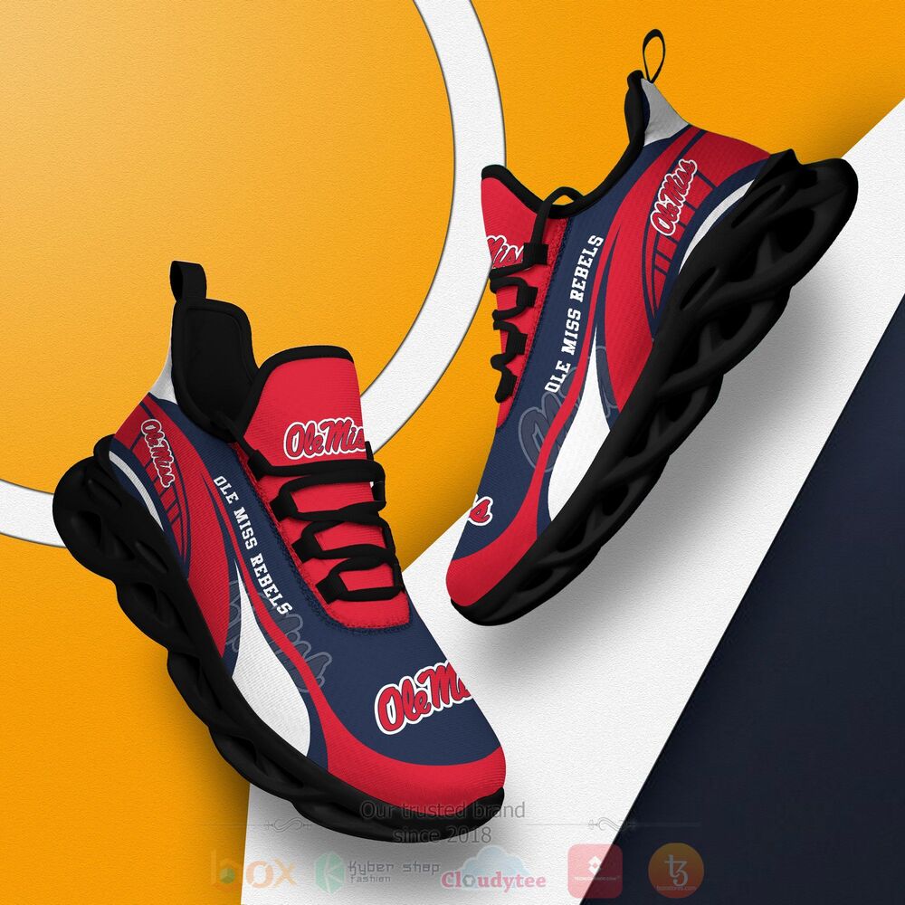BEST NCAA Ole Miss Rebels football Clunky Sneakers 2 NCAA Ole Miss Rebels football Clunky Max Soul Shoes 1