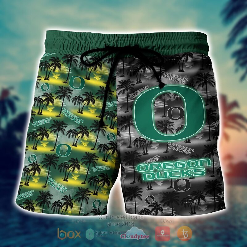 NCAA Oregon Ducks Coconut Hawaiian shirt, Short 4 NCAA Oregon Ducks Coconut Hawaiian shirt Short 1 2 3