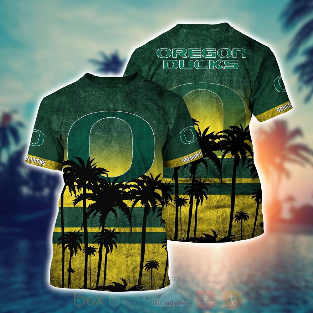 BEST NCAA Oregon Ducks football 3D All Over Printed Hawaiian Shirt, Short 2 NCAA Oregon Ducks football Hawaiian Shirt Short 1
