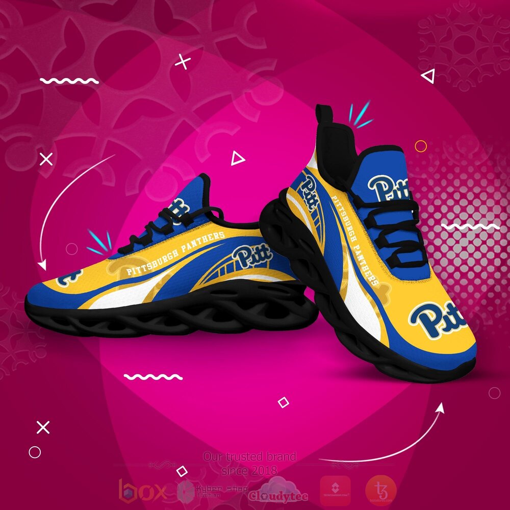BEST NCAA Pittsburgh Panthers football Clunky Sneakers 4 NCAA Pittsburgh Panthers football Clunky Max Soul Shoes 1 2 3