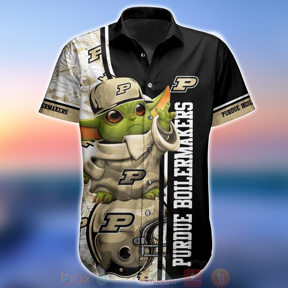 BEST NCAA Purdue Boilermakers Baby Yoda Aloha Shirt, Short 5 NCAA Purdue Boilermakers Baby Yoda Hawaiian Shirt Short 1 2 3 4 5