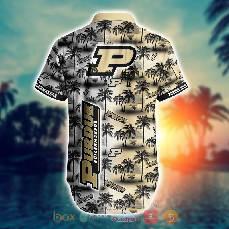 NCAA Purdue Boilermakers Coconut Hawaiian shirt, Short 3 NCAA Purdue Boilermakers Coconut Hawaiian shirt Short 1 2