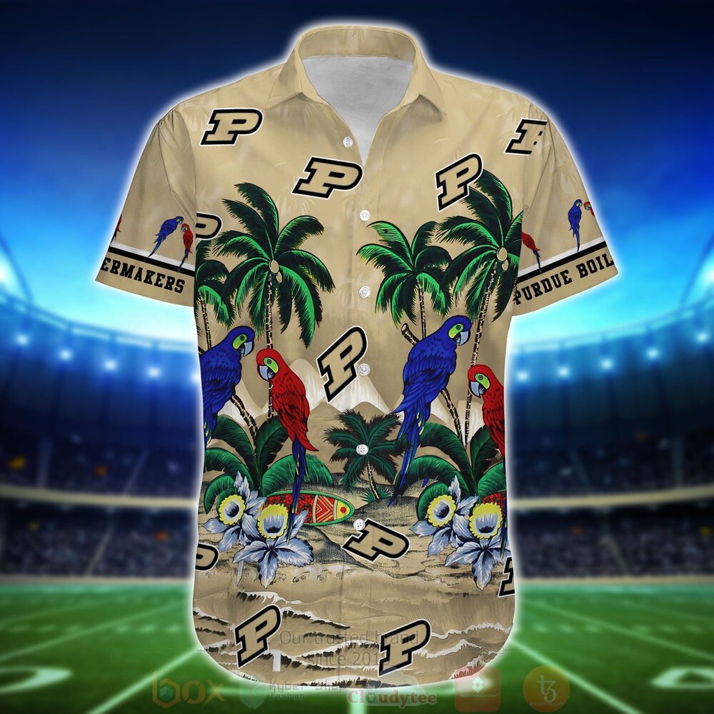 BEST NCAA Purdue Boilermakers Tropical Sea And Parrots Aloha Shirt, Short 4 NCAA Purdue Boilermakers Tropical Sea And Parrots Hawaiian Shirt Short 1 2 3 4