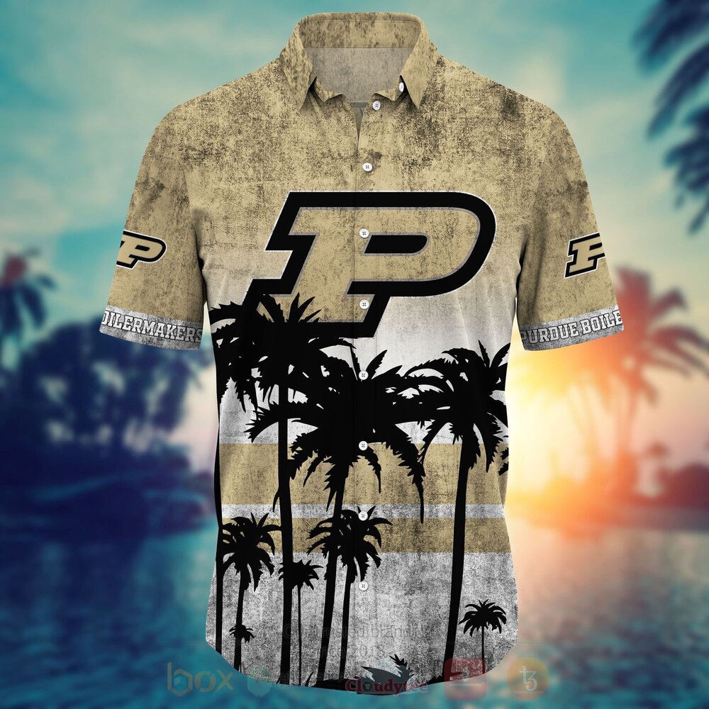 BEST NCAA Purdue Boilermakers football 3D All Over Printed Hawaiian Shirt, Short 3 NCAA Purdue Boilermakers football Hawaiian Shirt Short 1 2