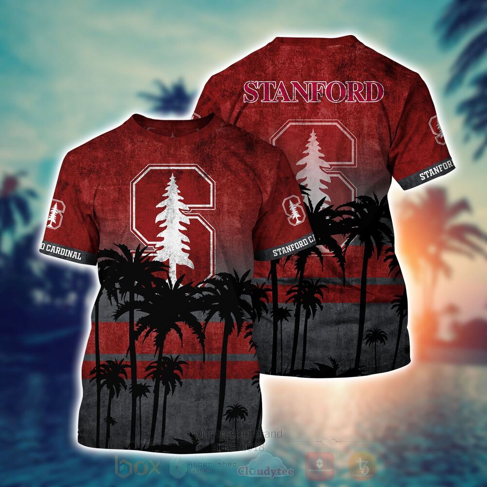 BEST NCAA Stanford Cardinal football 3D All Over Printed Hawaiian Shirt, Short 2 NCAA Stanford Cardinal football Hawaiian Shirt Short 1