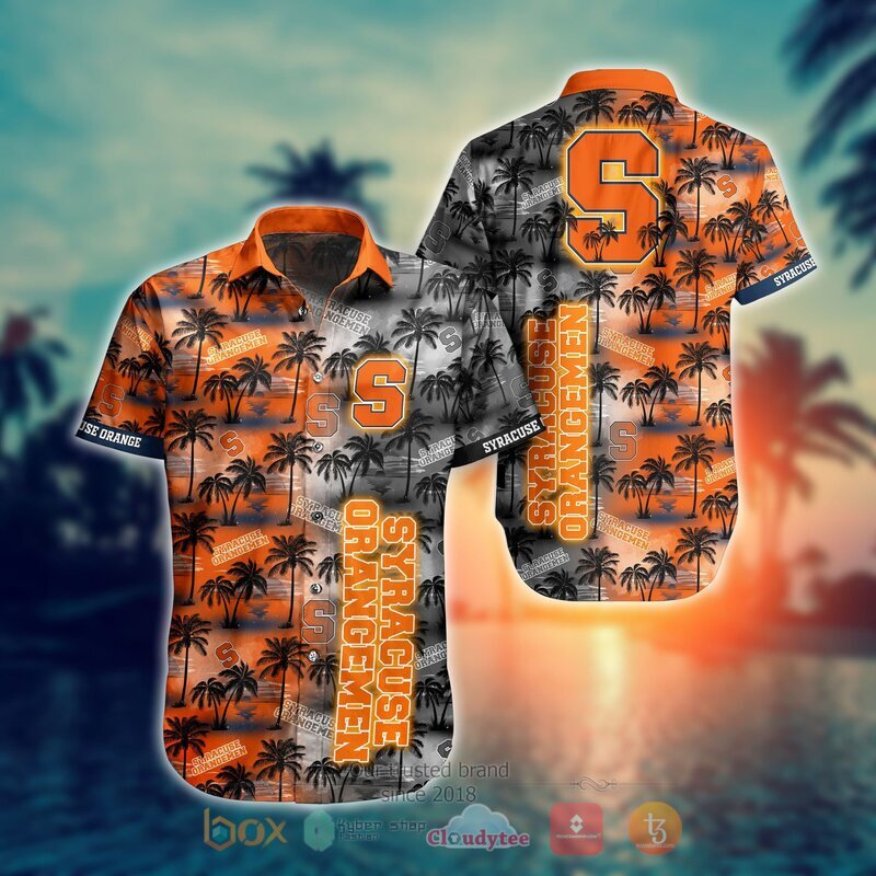 NCAA Syracuse Orange Coconut Hawaiian shirt, Short 1 NCAA Syracuse Orange Coconut Hawaiian shirt Short