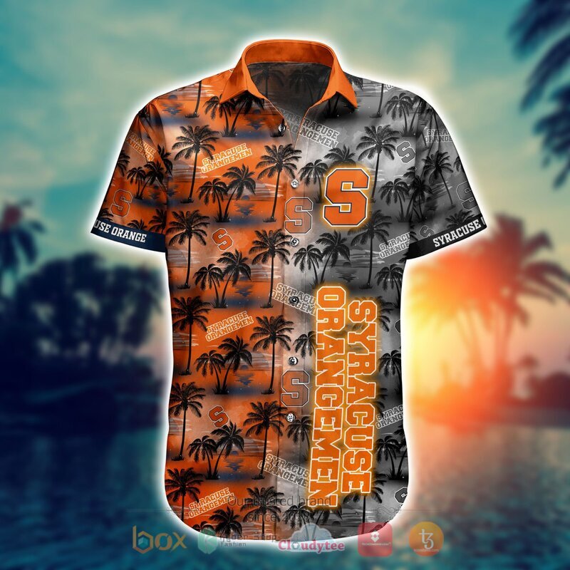 NCAA Syracuse Orange Coconut Hawaiian shirt, Short 2 NCAA Syracuse Orange Coconut Hawaiian shirt Short 1