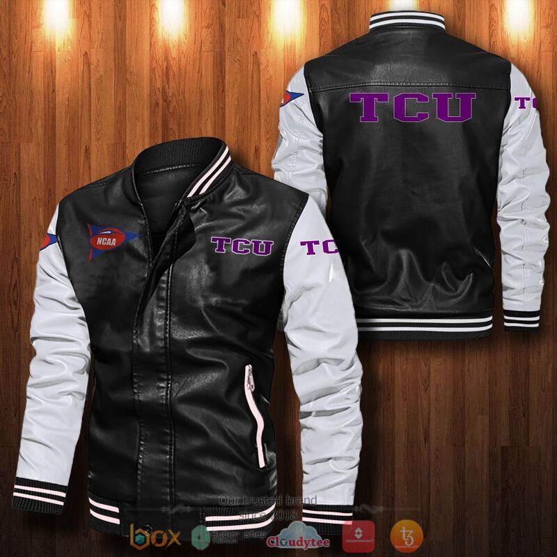 NCAA TCU Horned Frogs Bomber leather jacket