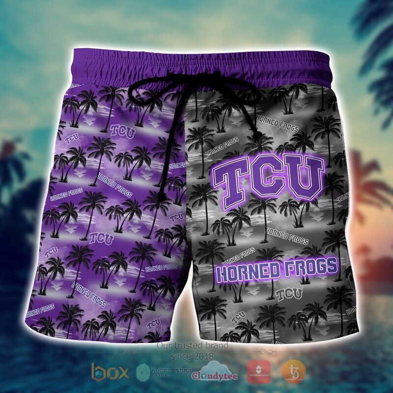 NCAA Tcu Horned Frogs Coconut Hawaiian shirt Short 1 2 3