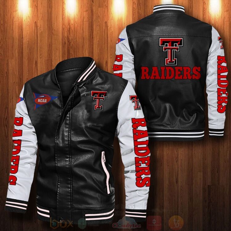 NCAA Texas Tech Red Raiders Bomber Leather Jacket