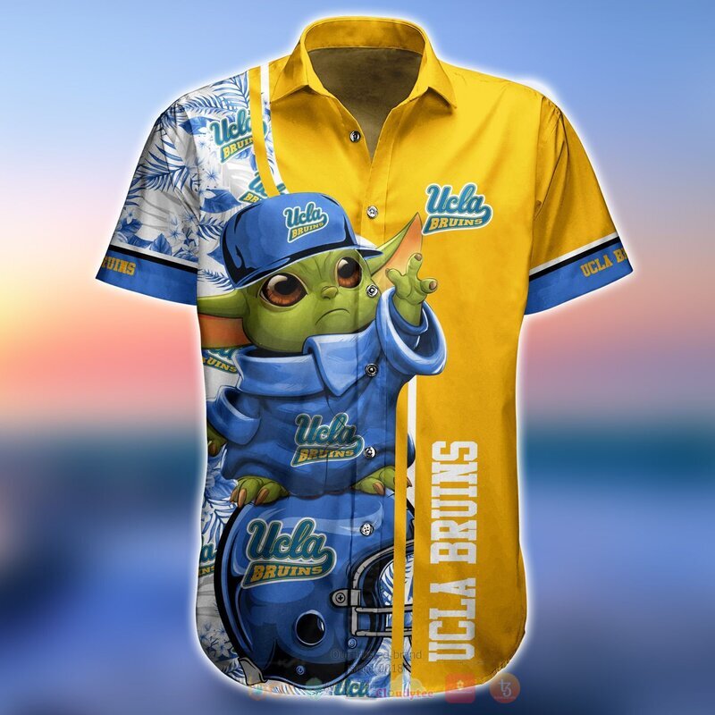 NCAA Ucla Bruins Baby Yoda Hawaiian Shirt Short 1 2 3 4