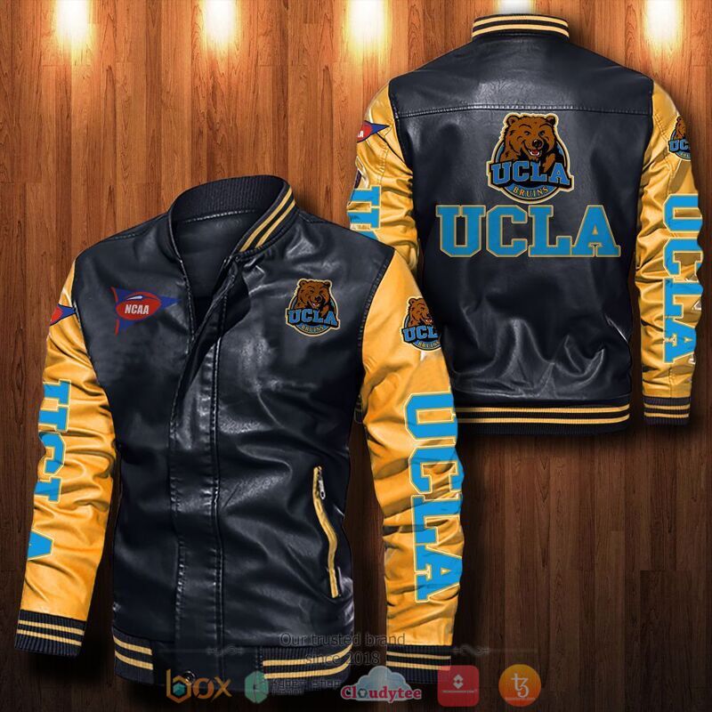 NCAA Ucla Bruins Bomber leather jacket 6 NCAA Ucla Bruins Bomber leather jacket 1 2 3 4 5