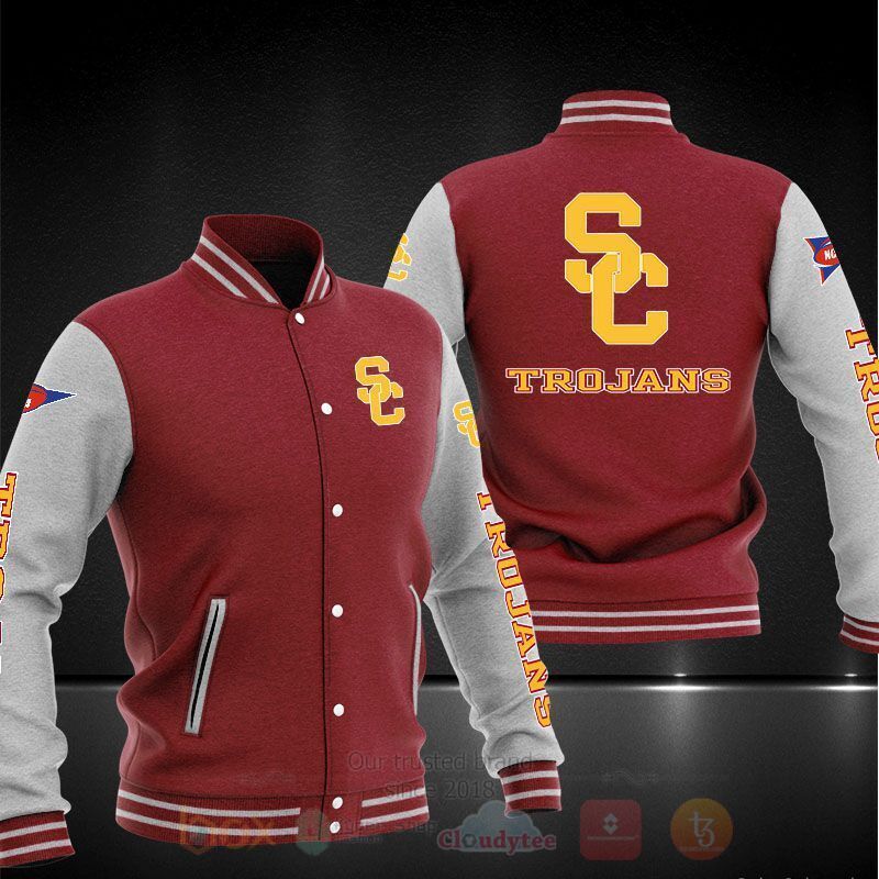 BEST NCAA Usc Trojans 3D Baseball Jacket 4 NCAA Usc Trojans Baseball Jacket 1 2 3