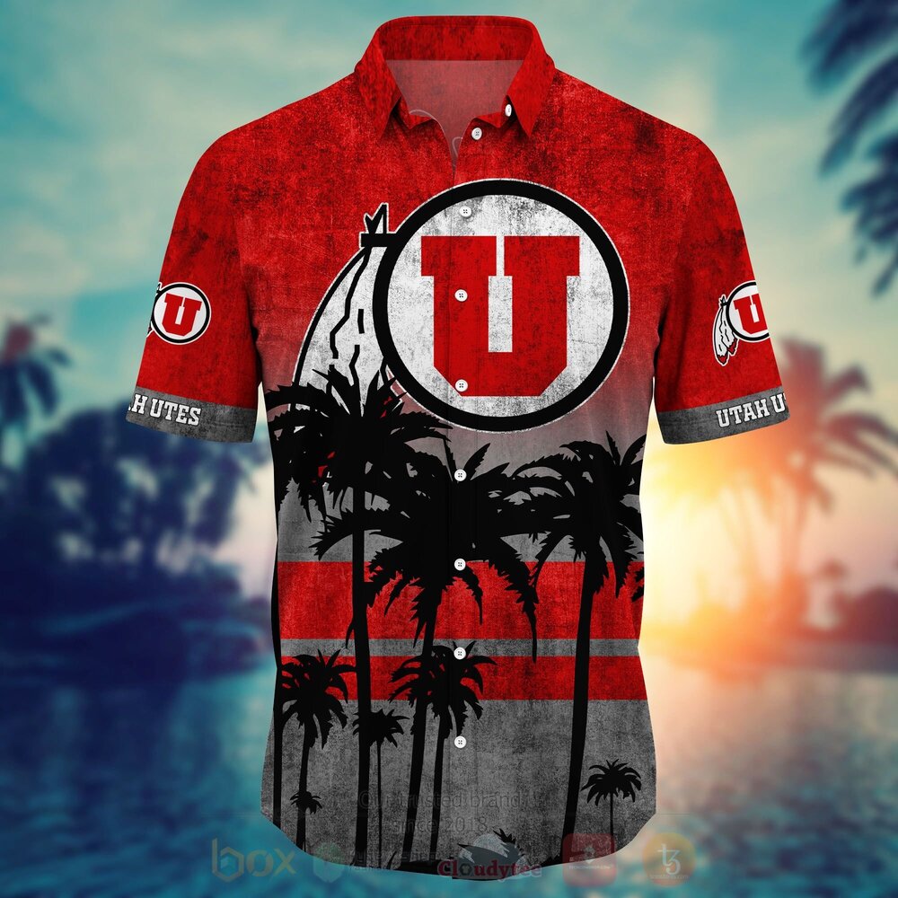 BEST NCAA Utah Utes football 3D All Over Printed Hawaiian Shirt, Short 3 NCAA Utah Utes football Hawaiian Shirt Short 1 2