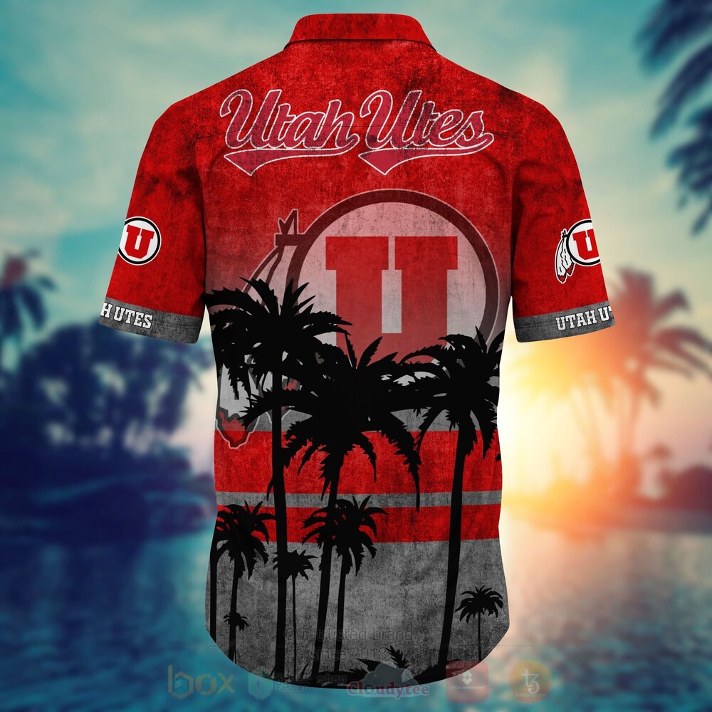 BEST NCAA Utah Utes football 3D All Over Printed Hawaiian Shirt, Short 4 NCAA Utah Utes football Hawaiian Shirt Short 1 2 3