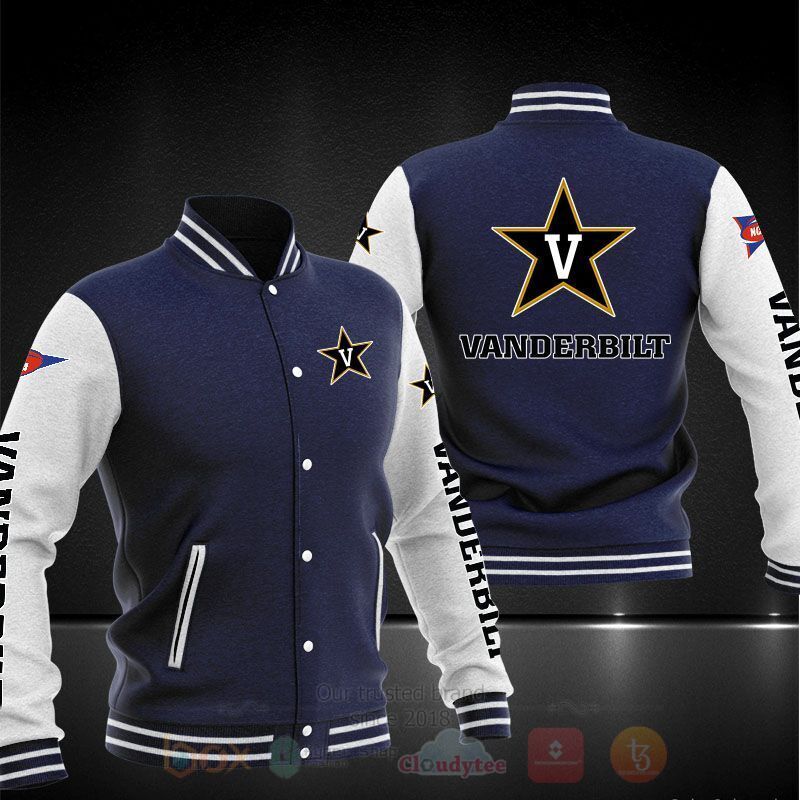 BEST NCAA Vanderbilt Commodores 3D Baseball Jacket 2 NCAA Vanderbilt Commodores Baseball Jacket 1