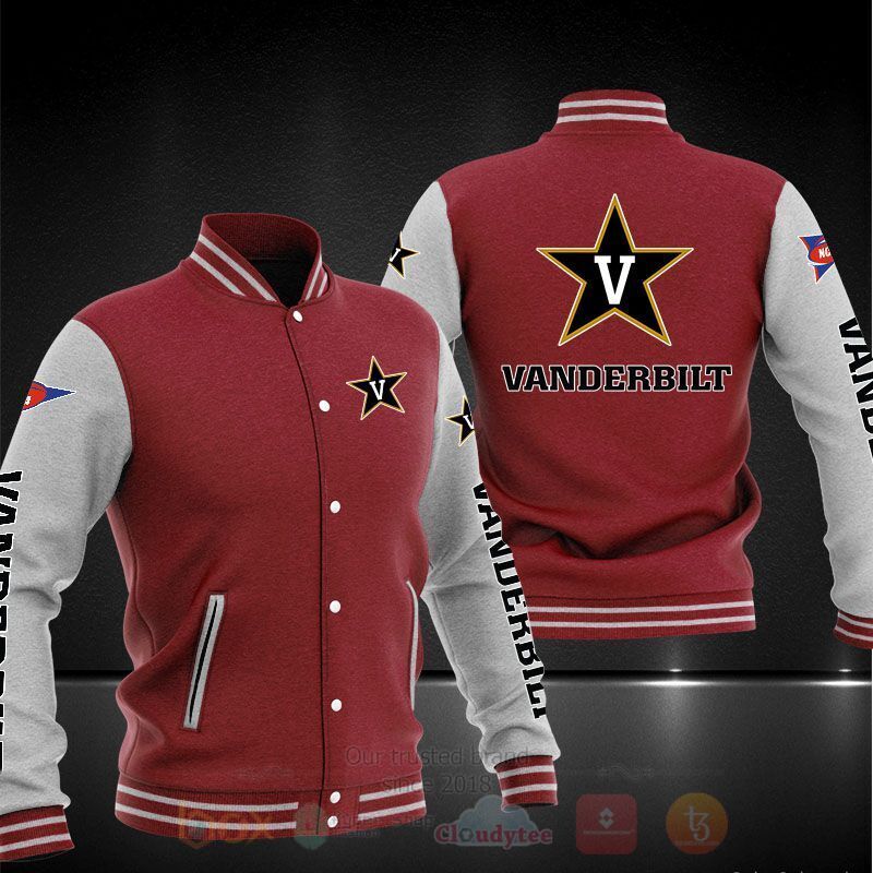 BEST NCAA Vanderbilt Commodores 3D Baseball Jacket 4 NCAA Vanderbilt Commodores Baseball Jacket 1 2 3