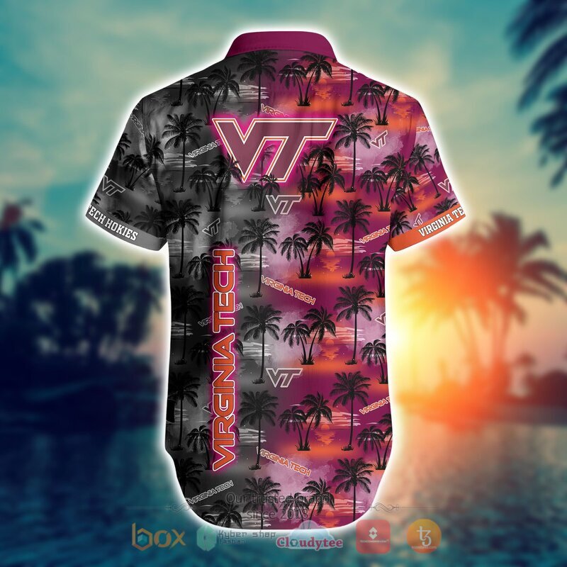 NCAA Virginia Tech Hokies Coconut Hawaiian shirt, Short 3 NCAA Virginia Tech Hokies Coconut Hawaiian shirt Short 1 2