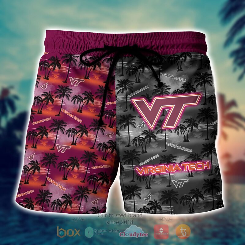 NCAA Virginia Tech Hokies Coconut Hawaiian shirt, Short 4 NCAA Virginia Tech Hokies Coconut Hawaiian shirt Short 1 2 3