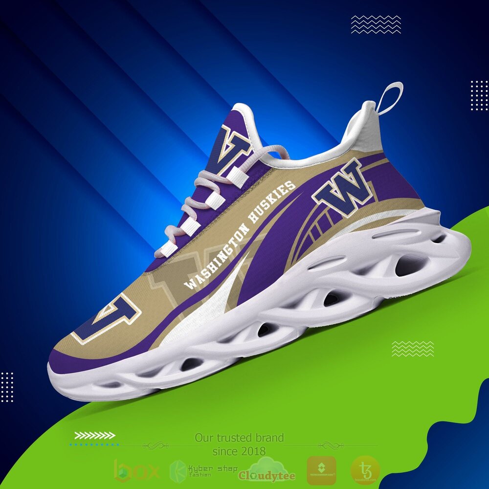 BEST NCAA Washington Huskies football Clunky Sneakers 9 NCAA Washington Huskies football Clunky Max Soul Shoes