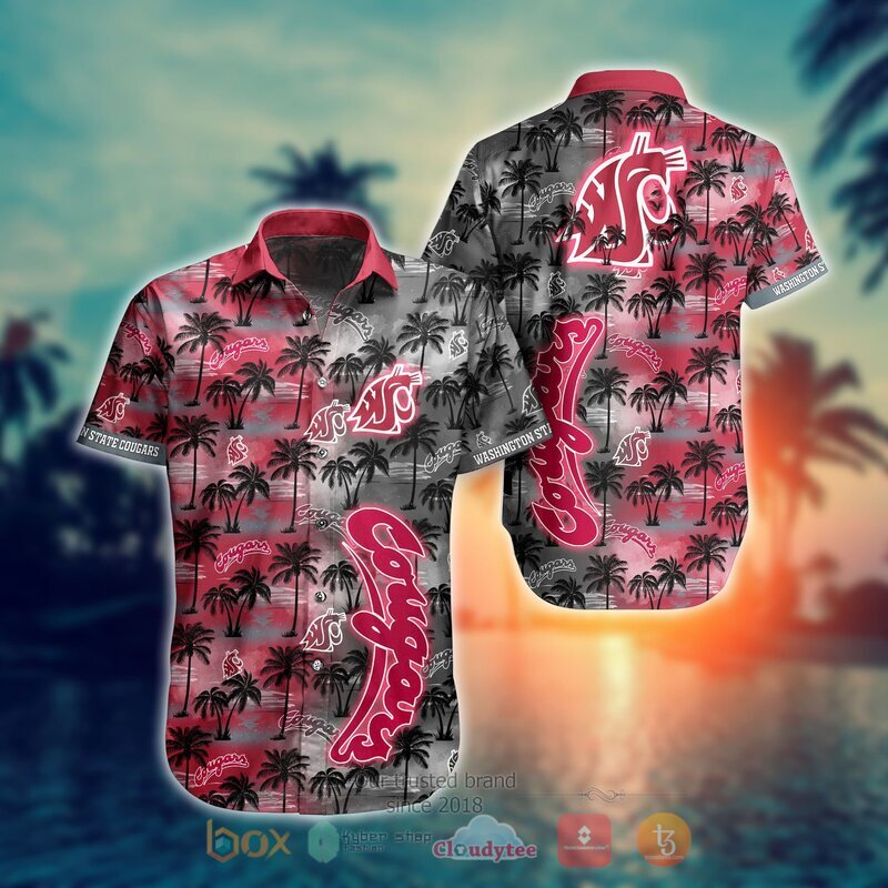 NCAA Washington State Cougars Coconut Hawaiian shirt, Short 1 NCAA Washington State Cougars Coconut Hawaiian shirt Short