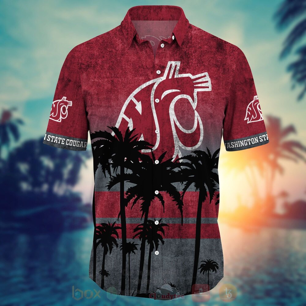 BEST NCAA Washington State Cougars 3D All Over Printed Hawaiian Shirt, Short 3 NCAA Washington State Cougars Hawaiian Shirt Short 1 2