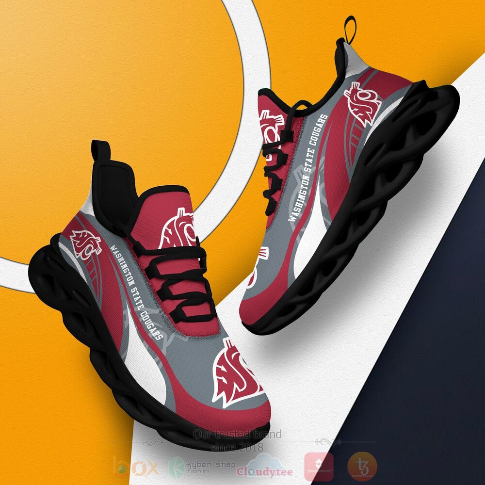 BEST NCAA Washington State Cougars football Clunky Sneakers 2 NCAA Washington State Cougars football Clunky Max Soul Shoes 1