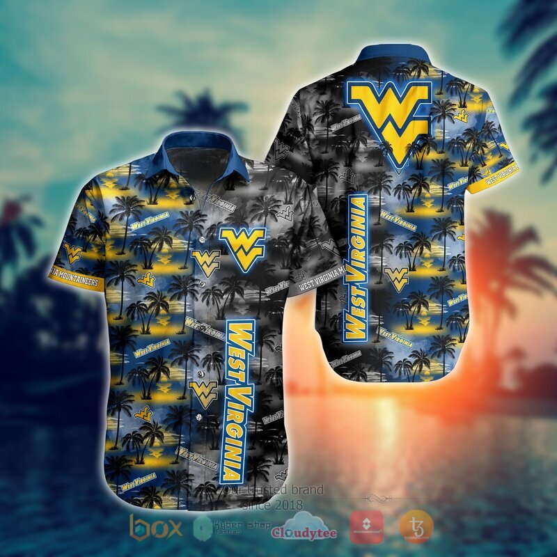 NCAA West Virginia Mountaineers Coconut Hawaiian shirt, Short 8 NCAA West Virginia Mountaineers Coconut Hawaiian shirt Short