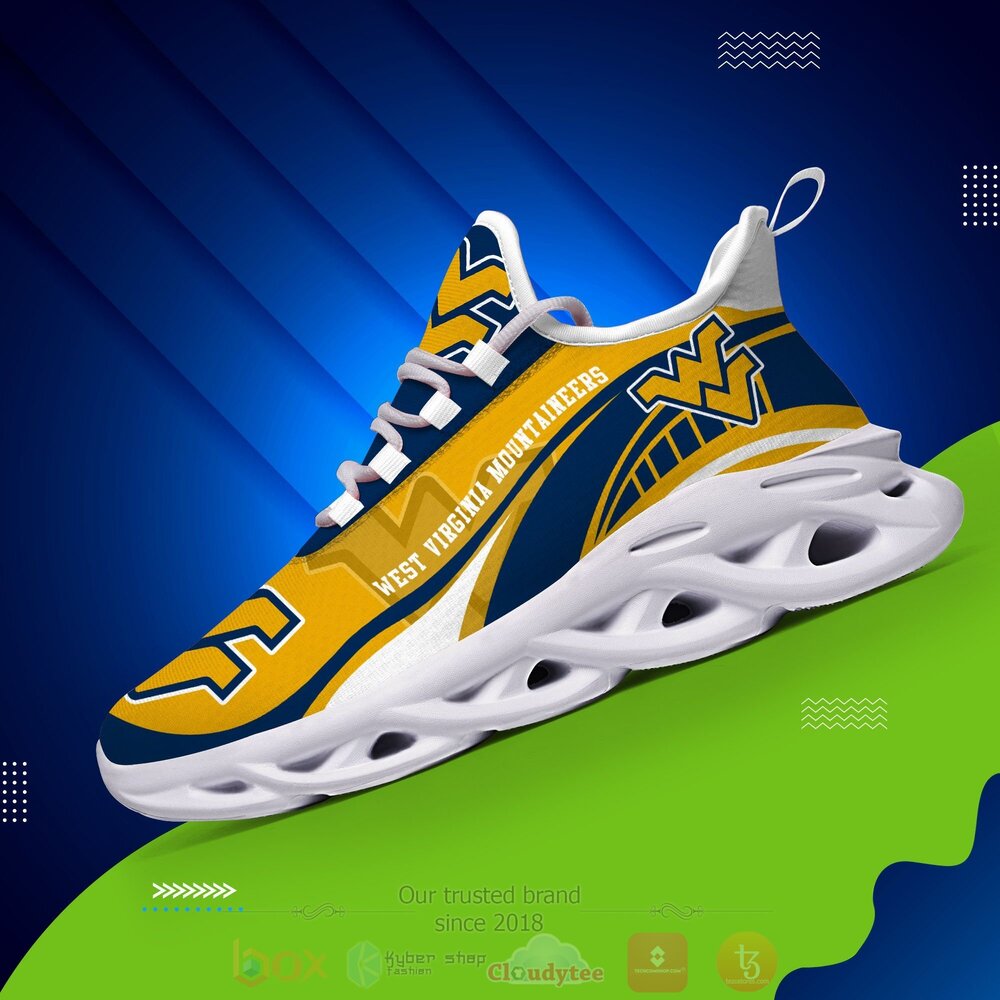 BEST NCAA West Virginia Mountaineers football Clunky Sneakers 8 NCAA West Virginia Mountaineers football Clunky Max Soul Shoes