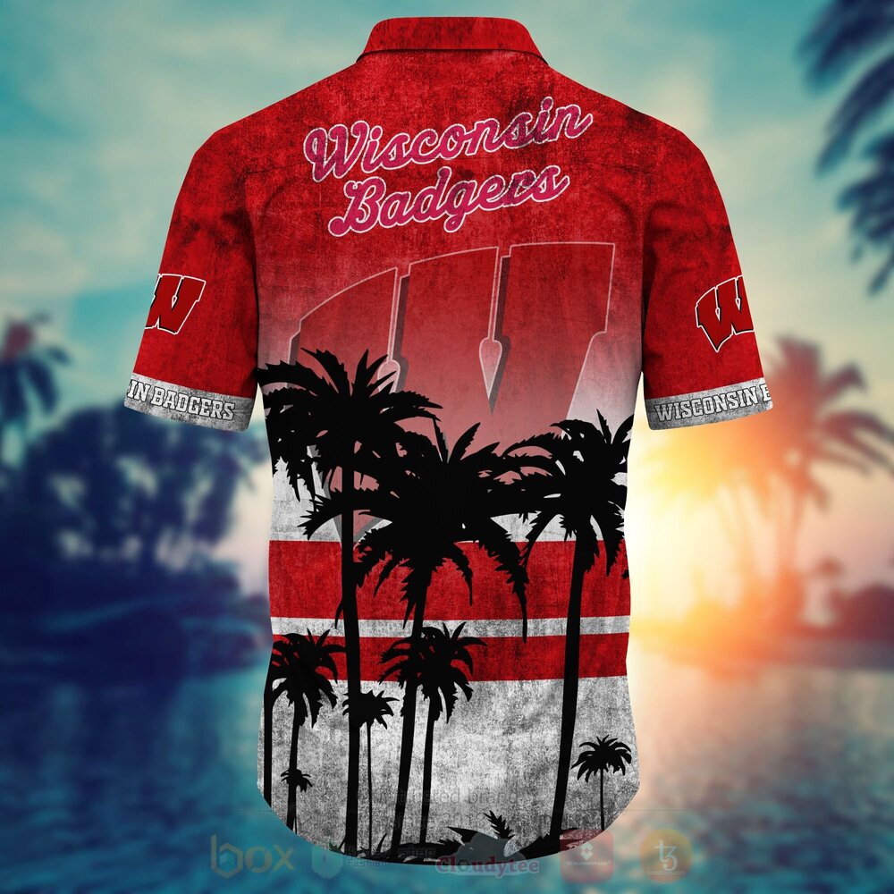 BEST NCAA Wisconsin Badgers 3D All Over Printed Hawaiian Shirt, Short 4 NCAA Wisconsin Badgers Hawaiian Shirt Short 1 2 3