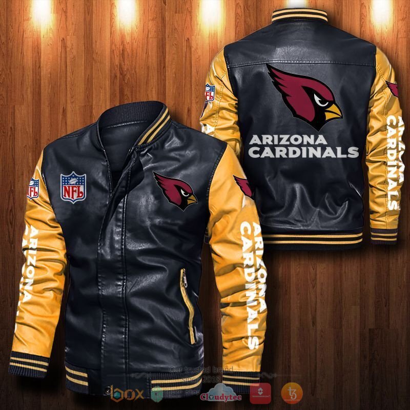 NFL Arizona Cardinals Bomber leather jacket 6 NFL Arizona Cardinals Bomber leather jacket 1 2 3 4 5
