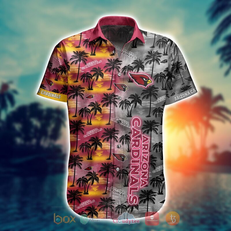 NFL Arizona Cardinals Coconut Hawaiian shirt, Short 2 NFL Arizona Cardinals Coconut Hawaiian shirt Short 1