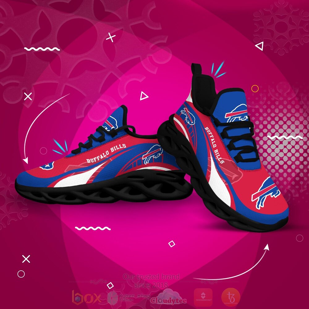 BEST NFL Buffalo Bills Clunky Sneakers 4 NFL Buffalo Bills Clunky Max Soul Shoes 1 2 3