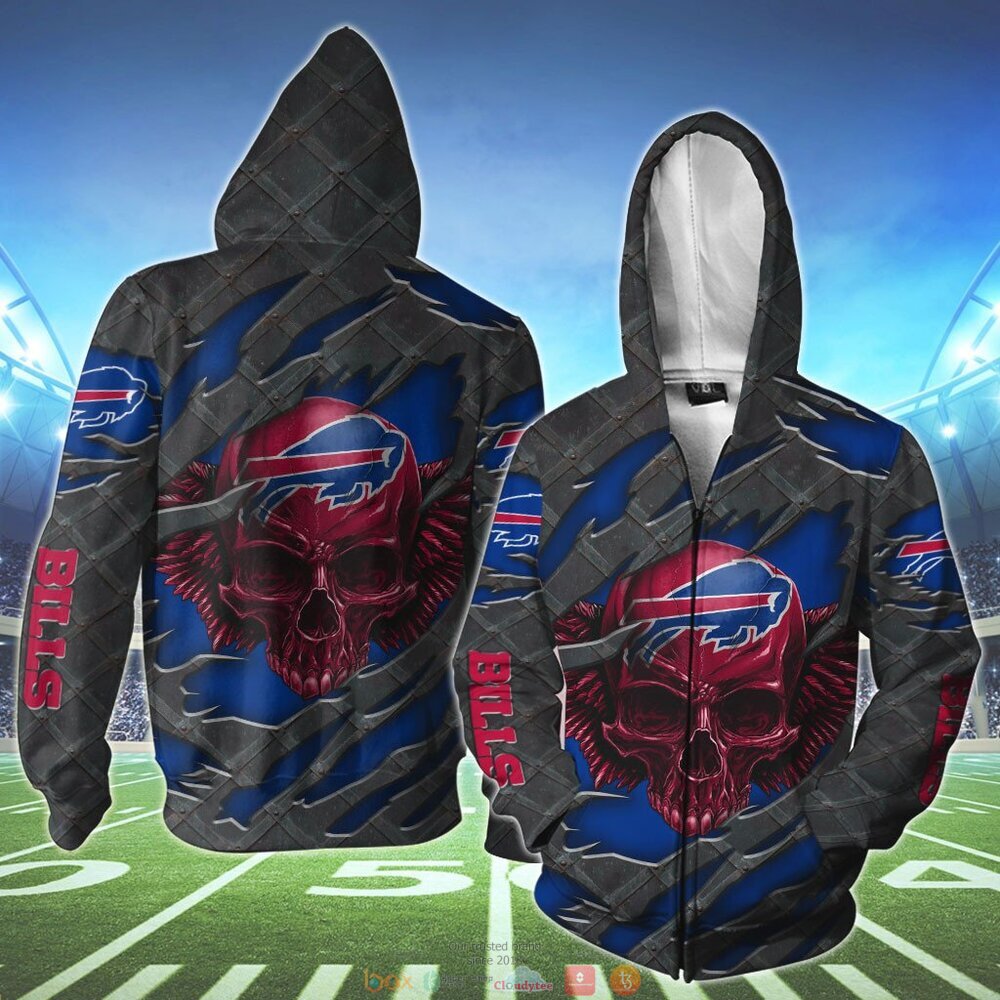 NFL Buffalo Bills Skull Wings jersey shirt, hoodie 2 NFL Buffalo Bills Skull Wings 3d shirt hoodie 1