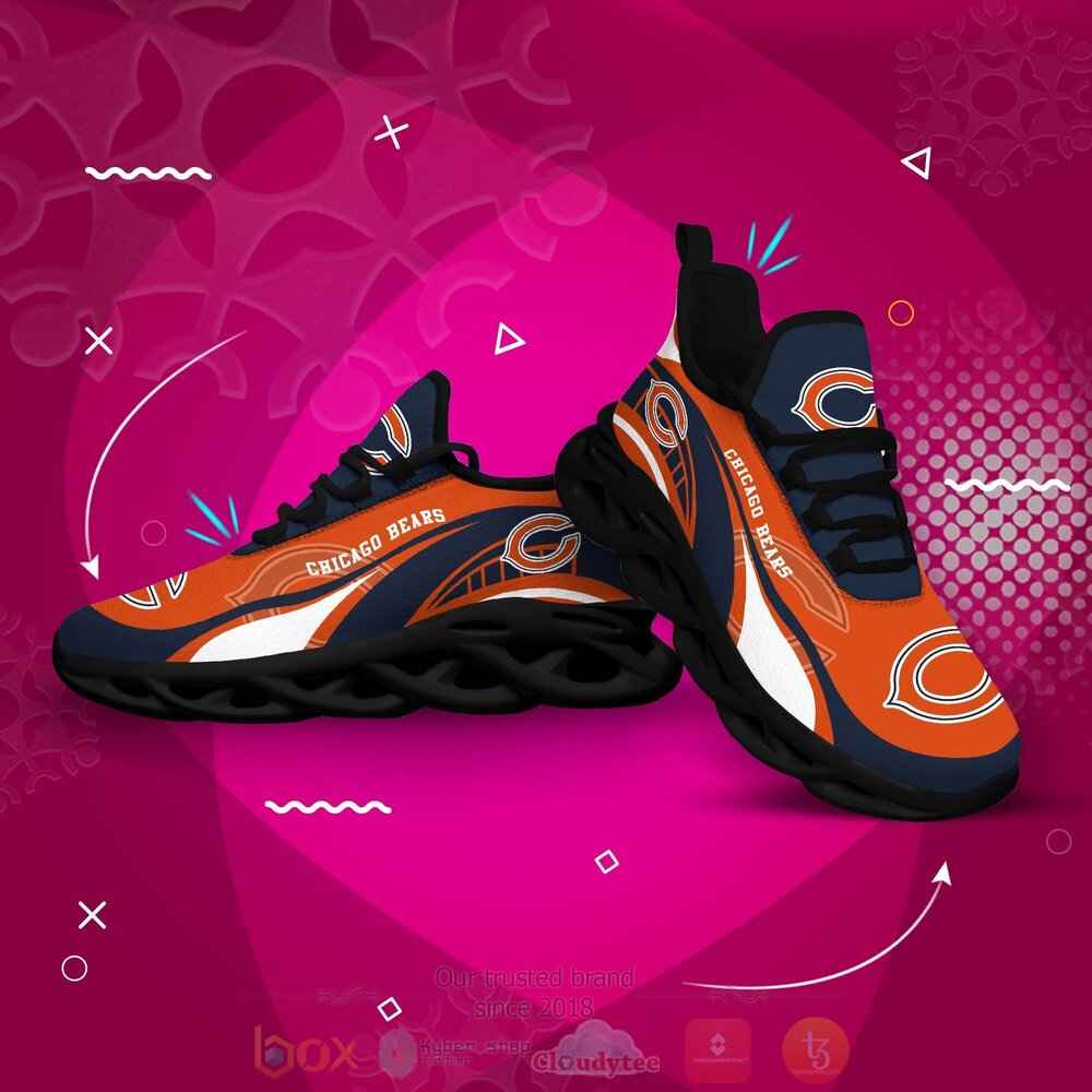 BEST NFL Chicago Bears Clunky Sneakers 4 NFL Chicago Bears Clunky Max Soul Shoes 1 2 3