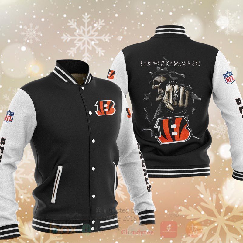 NFL Cincinnati Bengals Death Skull Baseball Jacket