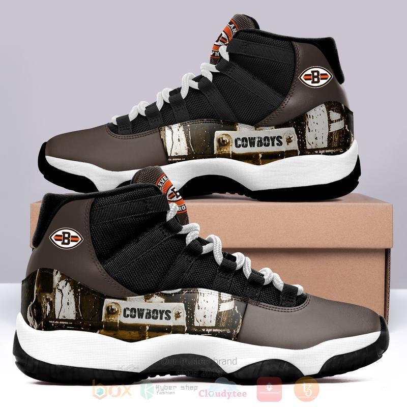 NFL Cleveland Browns Cowboys Air Jordan 11 Shoes