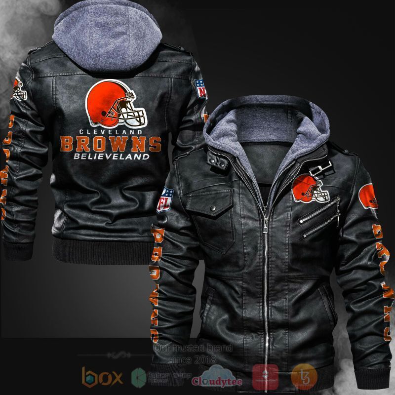 HOT NFL Cleveland Browns Leather Jacket 5 NFL Cleveland Browns Leather Jacket