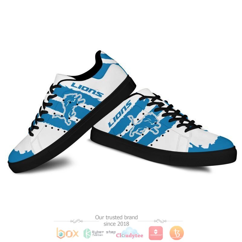 NFL Detroit Lions Stan Smith low top shoes 1 2 3 4 5 6 7