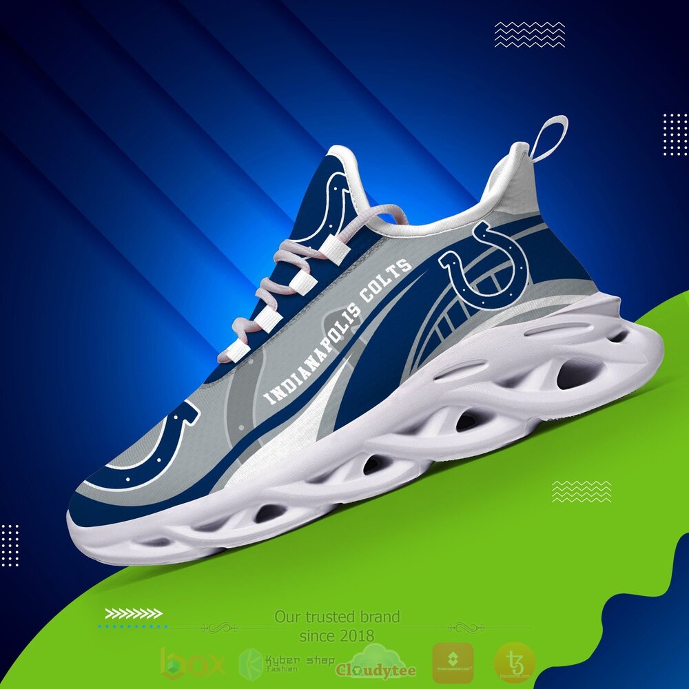 BEST NFL Indianapolis Colts Clunky Sneakers 9 NFL Indianapolis Colts Clunky Max Soul Shoes