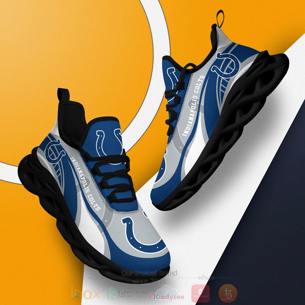 BEST NFL Indianapolis Colts Clunky Sneakers 2 NFL Indianapolis Colts Clunky Max Soul Shoes 1