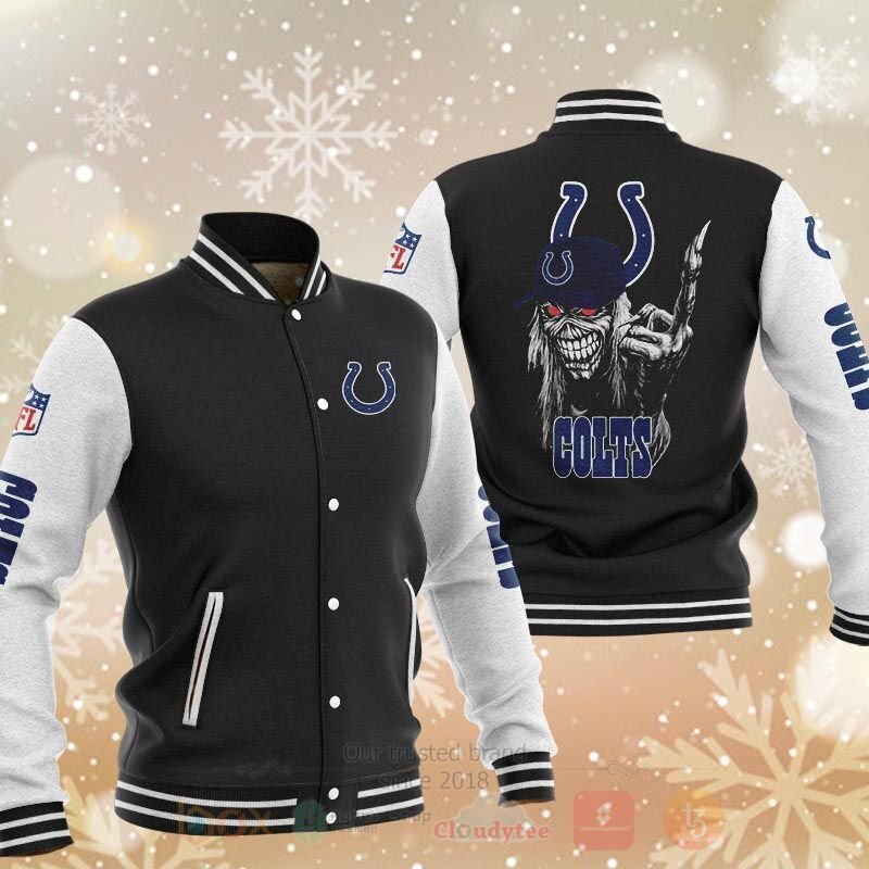 NFL Indianapolis Colts Death Skull Baseball Jacket
